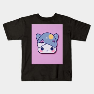 bee and puppycat style sticker Kids T-Shirt